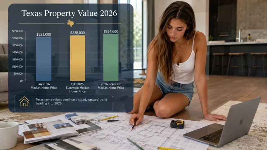 Home renovation plans with calculator and property value chart