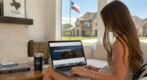 Homeowner searching for roofing services online in Texas