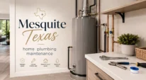 Mesquite home plumbing maintenance with shut-off valves and water heater