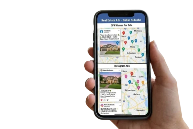 Facebook ads for Dallas neighborhood real estate leads