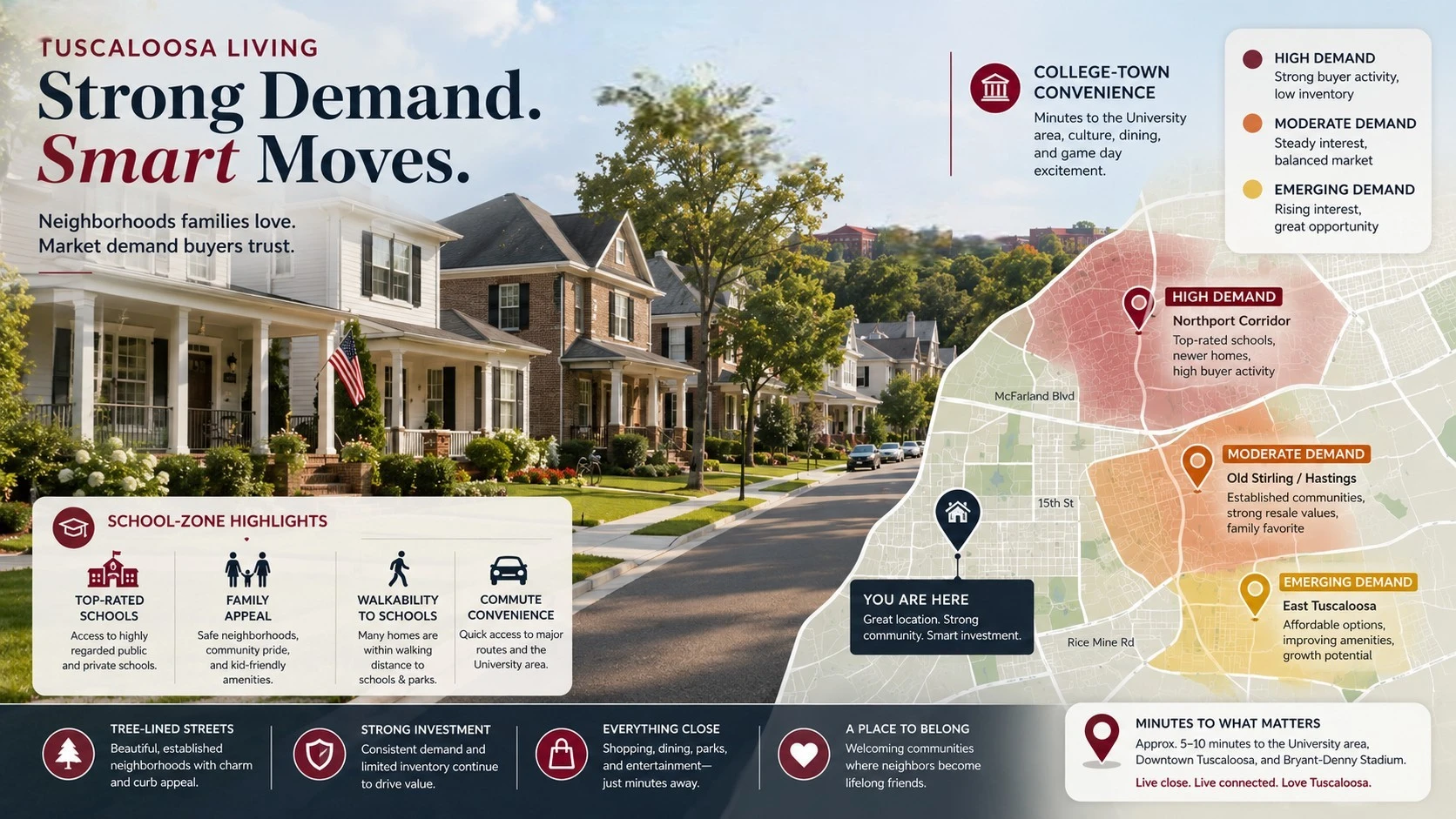 Tuscaloosa buyer demand patterns influencing a cash offer
