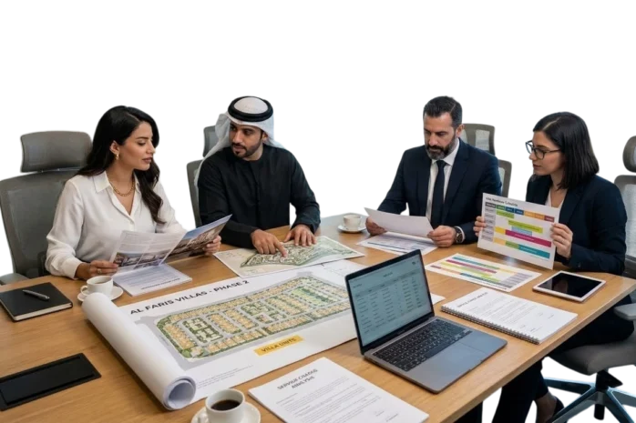 UAE villa buyer reviewing due diligence before signing
