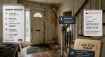 Distressed Milwaukee home with cash offer paperwork