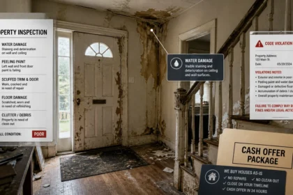 Distressed Milwaukee home with cash offer paperwork