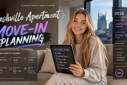 First-time renter planning a move into a Nashville apartment