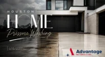 Houston home pressure washing after humid summer rain