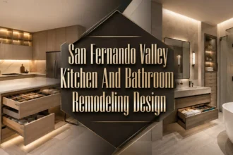 Los Angeles kitchen and bathroom remodeling design with modern storage, lighting, and neutral finishes
