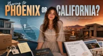 A girl planning a move between Phoenix and California
