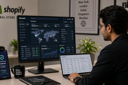 Shopify payment infrastructure supporting international ecommerce transactions.